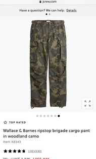 J.crew cargo pant camo 迷彩 軍褲 New balance 990 992 993 wtaps