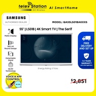 Samsung 55" LS01B The Serif B 4K QLED Smart TV (2022) 3 Ticks │ 1+2 Years Local Warranty | FREE delivery &amp; set up + S61 Soundbar