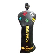Golf HONMA Beres Fairway Wood 3, 5, 7 Headcover (Black + Colourful Logo) Honma Cover
