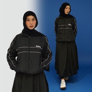 Rown Division Storage Tracksuit Jacket - Rowndvsn Cresco Black Parachute Jacket