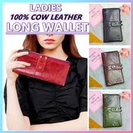 SEA ZONN DOMPET PANJANG PEREMPUAN DAN LELAKI WANITA DOMPET PANJANG KULIT LEMBU ASLI 100% KULIT LEMBU