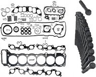 1FZFE 1FZ-FE Engine Full gasket set kit cylinder head bolt nuts screw Compatible For Toyota Land Cru
