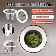 Sink Strainer Antiblocking Stainless Steel Strainer Sink Sink Sewer Strainer