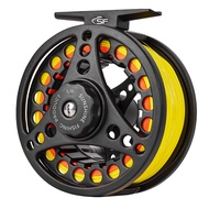 SF SF-001 Large Arbor Fly Fishing Reel with Aluminum Alloy Body 3/4wt 5/6wt 7/8wt Die Cast Pre-Loade