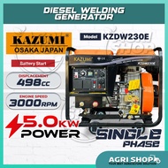 Agrishop KAZUMI JAPAN KZDW230E Diesel Welding Generator 5000W With 230A Welder (Electric Start)