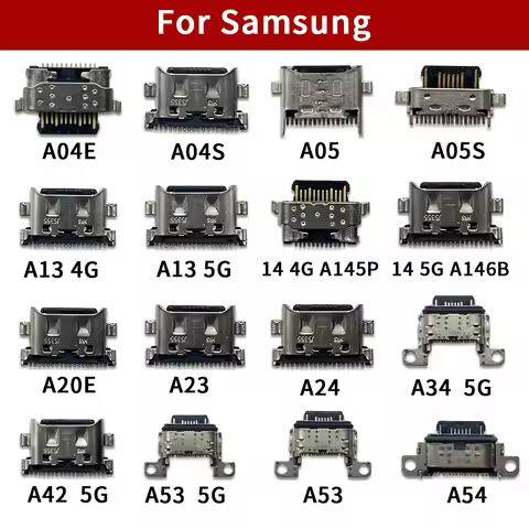 100 Pcs USB Charging Port Dock For Samsung A04E A04S A05 A05S A13 4G A13 5G A14 A145P A146B A20E A23