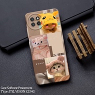 HP Casing Latest Itel S23hp - Fashion Cat Case - Case Itel S23hp - Soft Case Itel S23hp - Kesing Ite