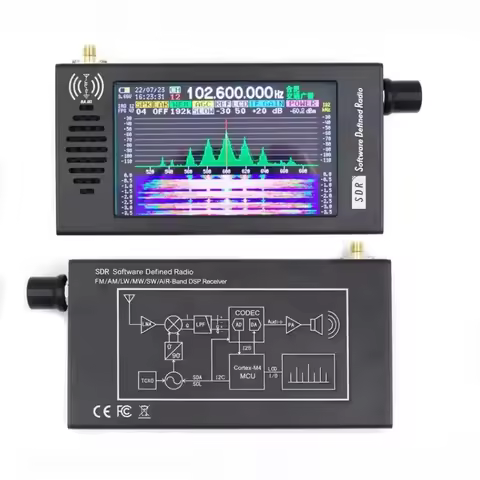 100K-149MHz‌ DSP-01 SDR Digital Demodulation Shortwave FM MW SSB CW HAM Radio Receiver DSP Software 