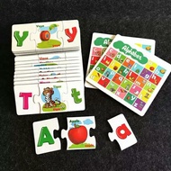 Montessori Alphabet Puzzle Matching Cards Abc Puzzle for Kids Mainan Abc Card for Kid Educational To