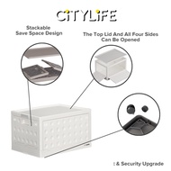 Citylife 30L-125L Folding Storage Box Cabinet Wardrobe Transparent Foldable Home Clothes Snacks Storage Cabinet X-6100-04