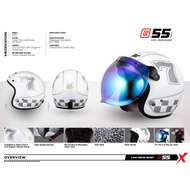 X-DOT G551 Helmet (White/Cafe Racer Grey)