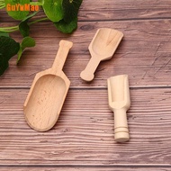 [gGUYU] 1Pcs Wooden Mini Tea Coffee Scoops Seasoning Candy Spices Bath Salt Spoons HOO