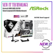 ASRock X670E STEEL LEGEND AM5 Ryzen 7000 AMD X670 SATA3 4xDDR5 slots, PCIE 5.0X16, WIFI-6E ATX Mothe