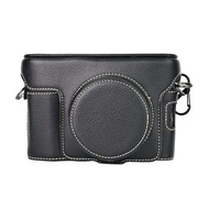 Luxury Printed Palm PU Leather Camera Bag For Fujifilm X100vi Battery Open With Strap Mini