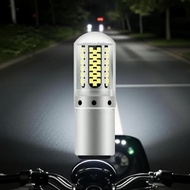 KEVANLY 1pc P15D H4 LED Fog Light for Motorcycles, 108-LED Chips, Super Bright 12V, BA20D Socket KEV