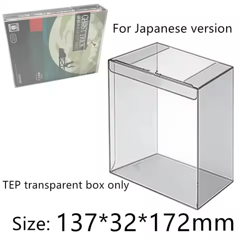 Transparent Box Protector For Ghost Trick: Phantom Detective/NS Collect Boxes TEP Storage Game Shell