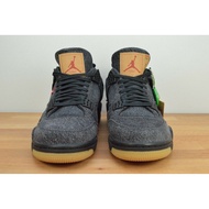 Levi's X Air Jordan 4 black Denim men aj4 basketball running shoes TDTL