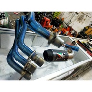New Knalpot Racing Zx25R Fullsystem Original Austin Racing Carbon