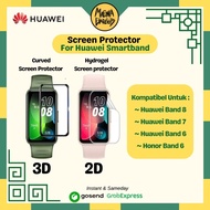 Anti-scratch Full Curved Screen Protector Huawei Band 8 Huawei Band 7 Huawei Band 6
