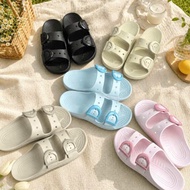 Eva women's two-strap sandals with beautiful form and 3cm high sole