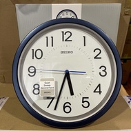 [Original] Seiko Clock QXA476L Sweep Second Blue Case Analog Quartz Wall Clock QXA476