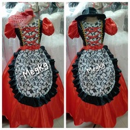 for Girl United Nation Denmark/Germany Costume for Girl with Built In Petticoat