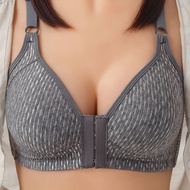Front Closure Push Up Bra Cotton Thin Sponge Cup B/C Size#36 - #44 Gather Brassiere Breathable Nursi