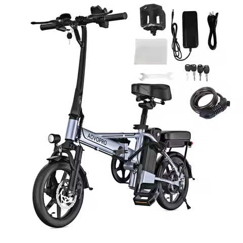 EB60 Adults Ebike 500W Foldable 48V 15.6Ah Electric Bike 22 MPH 40 Miles