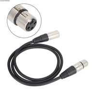 CLEIGHTEENCY Microphone Cable, 1m/3.3ft 3Pin XLR Male to 3Pin XLR Female Balanced Audio Cable, Durab