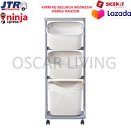 Olymplast OFT 03 Rak Keranjang Plastik 3 Susun Serbaguna JTR/EKONOMI
