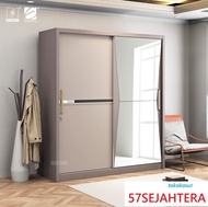 Lemari Pakaian - Wardrobe LP VOLARE 4DSL Pastel Grey - Siantano