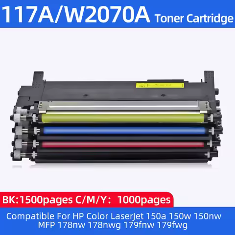 117A W2070A W2071A W2072A W2073A Toner Cartridge with Chip Compatible for HP Color LaserJet 150a 150