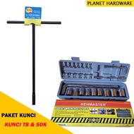 Socket Wrench Package 4 mm - 21 mm Shock Socket and T8 Wrench