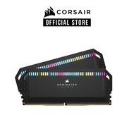 CORSAIR DOMINATOR® PLATINUM RGB 64GB (2x32GB) DDR5 DRAM 5200MHz C40 Memory Kit — Black (CMT64GX5M2B5