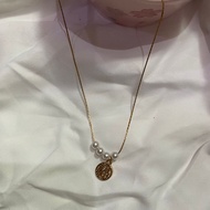 Chinese Script Pearl Pendant Necklace – Elegant Ethnic Necklace (no. 7)