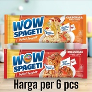 PACKAGE 6 Pcs WOW Spaghetti Bolognese Carbonara Instant Food