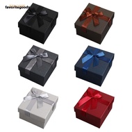 FAVORITEGOODS Watch Box, Square Dustproof Gift Packing Box, Multi-functional Bowknot Design Gift Sho