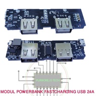 modul powerbank fast charging usb 2.4A