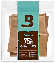 Boveda for Cigars/Tobacco | 75% RH Humidity Control Packs | Size Large for Use with Up to 25-100 Cig