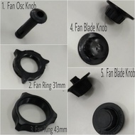 Fan Blade Knob; Fan Blade Ring; Fan Osc Knob