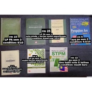 (USED) BUKU LP PA STPM SEM 2 & 3, PAST YEAR, ILMU BAKTI SEM 2