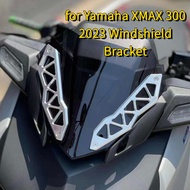 Motorcycle CNC Front Windshield Bracket Deflectors Windscreens Decorative Cover Protector Support Holder for Yamaha Xmax 300 2023 Accessories