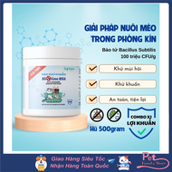 Men khử khuẩn Ecopets Bioline BS1 Cho Cát Vệ Sinh Mèo Hũ Siêu Tiết Kiệm 500gr