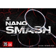 APACS NANO SMASH (FOR SMASH) WHITE MATTE BADMINTON RACKET (ORIGINAL)