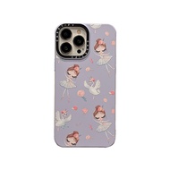 Ballet Girl Case for IPhone 13 12 11 Pro Max XR Xs Max XR X 7 8 Plus Liquid Silicone Soft Protective Case Cover