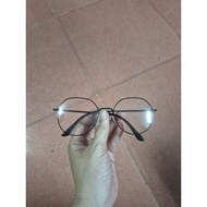 Black round frame glasses MS8635