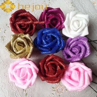 HEJOU Foam Roses DIY Wedding Party Decor 10pcs Blue Roses Artificial Flowers