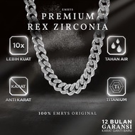 Kalung Rantai Emrys PREMIUM REX ZIRCON Kalung Titanium Pria Wanita
