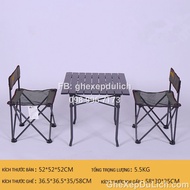 Bộ Bàn Ghế Gấp 1 Bàn Nhỏ 2 Ghế Cho Cắm Trại Dã Ngoại