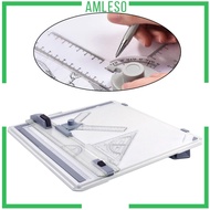 [amlesoMY] A3 Drafting Table Measuring System Sliding Ruler